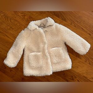 Zara Cozy Cream Kids Sherpa Jacket 12months